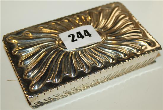 Silver trinket box